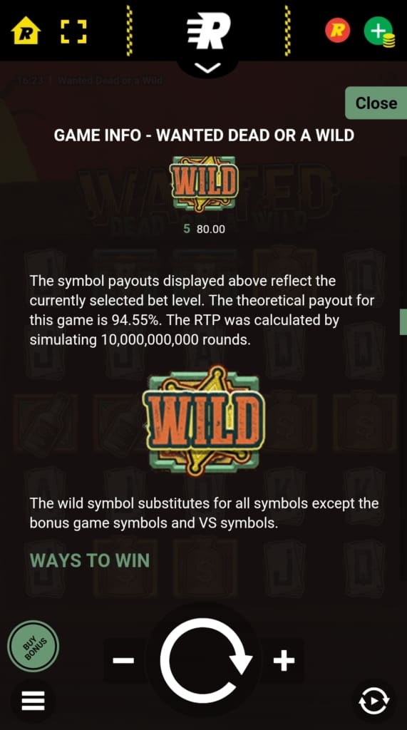 Rizk Casino Screen