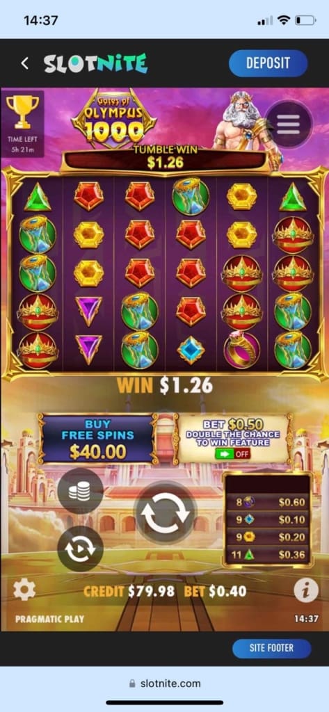 Slotnite Casino Screen
