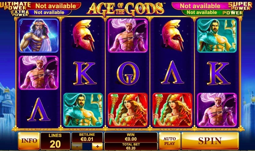 Playtech Slot - Age of the Gods