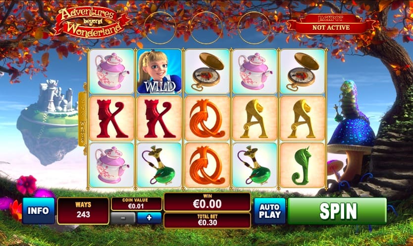 Playtech Slot - Adventures in Wonderland Deluxe