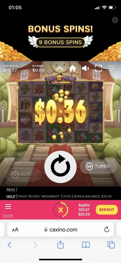 Caxino Casino Screen