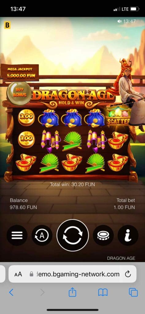 Dragons Age hold and win