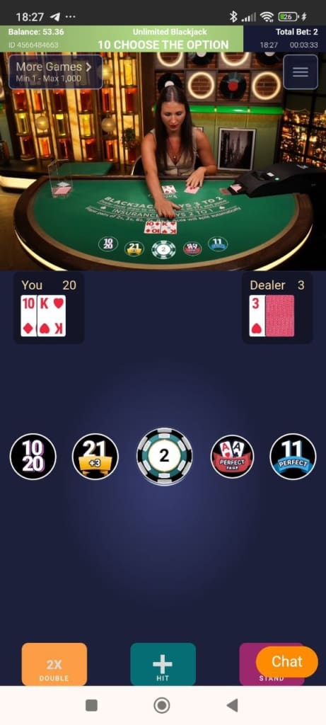 Vegadream Casino Screen
