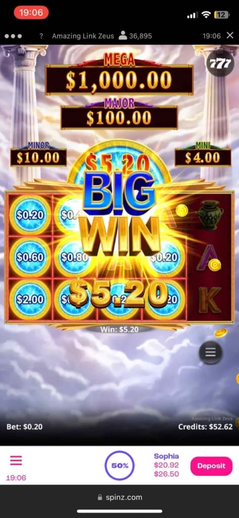 spinz casino games