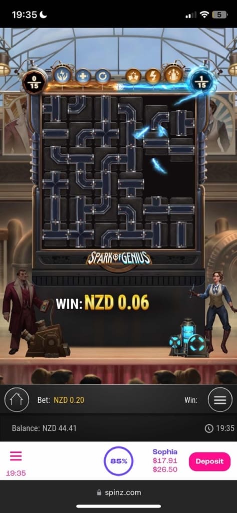 spinz casino games