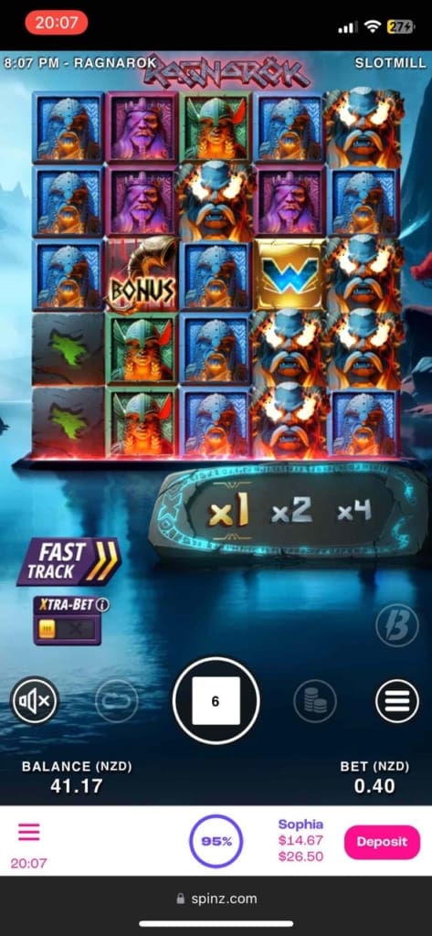 spinz casino games