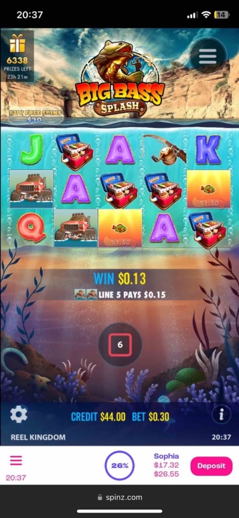 spinz casino games