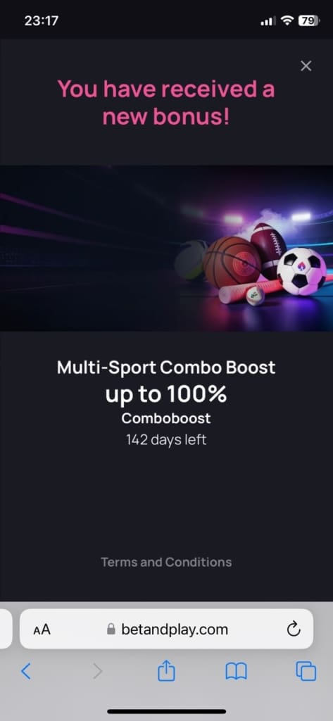 BetandPlay Bonus