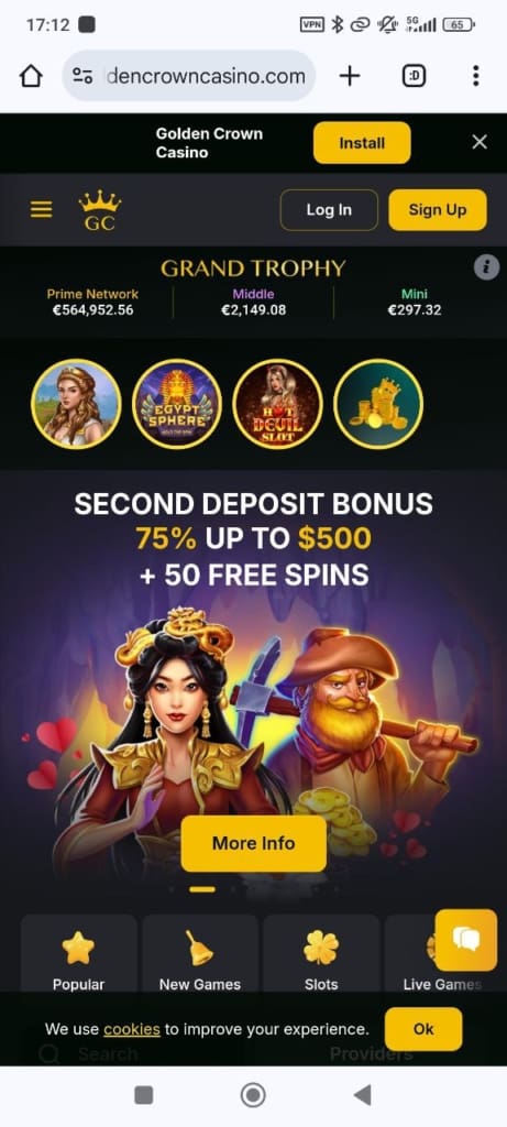 golden crown bonus
