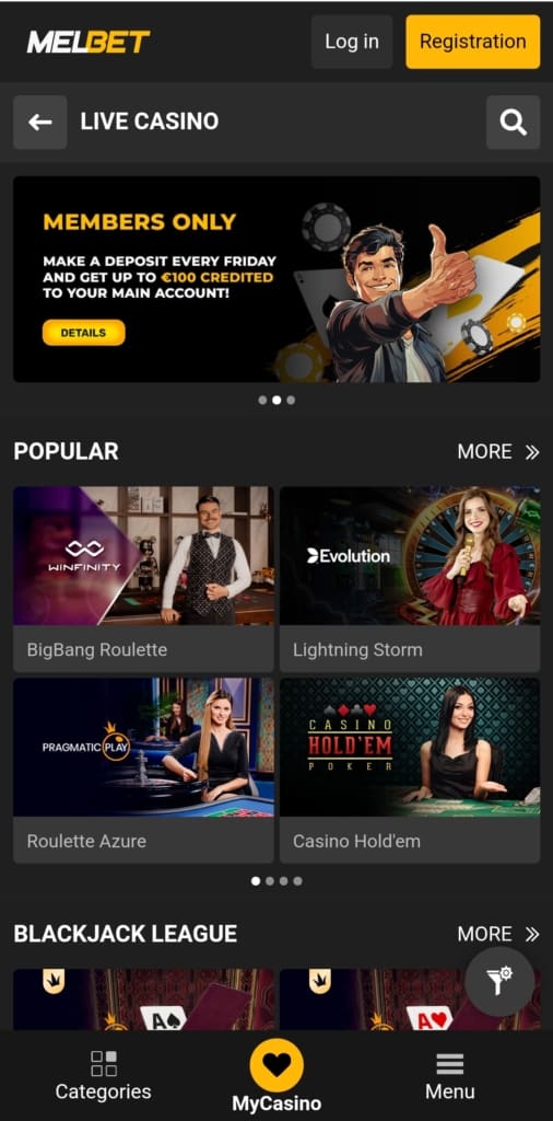 MelBet Games