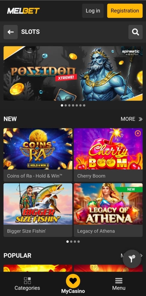 MelBet Games