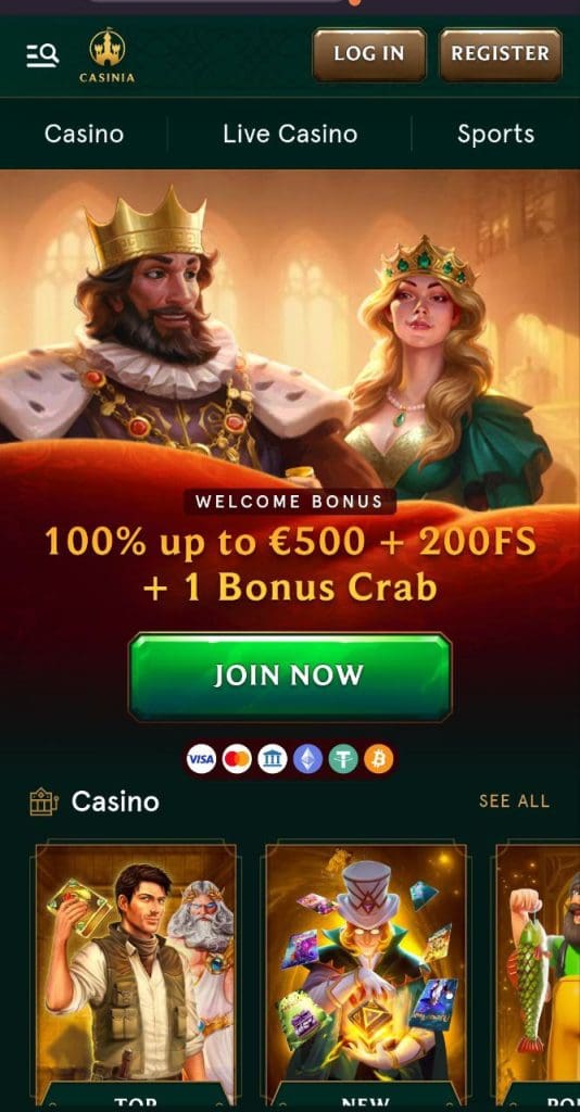 casinia bonus