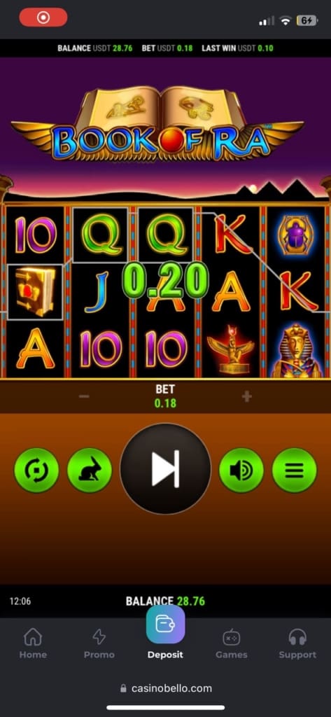 CasinoBello Casino Games