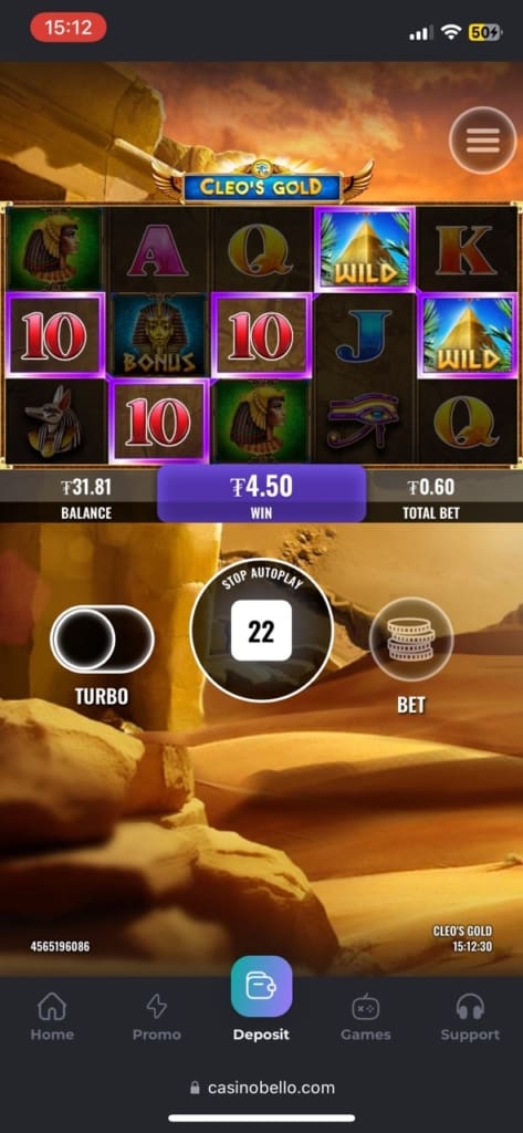 CasinoBello Casino Games