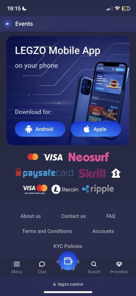 Legzo Casino Apps