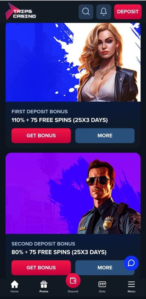 Trips Casino Games
