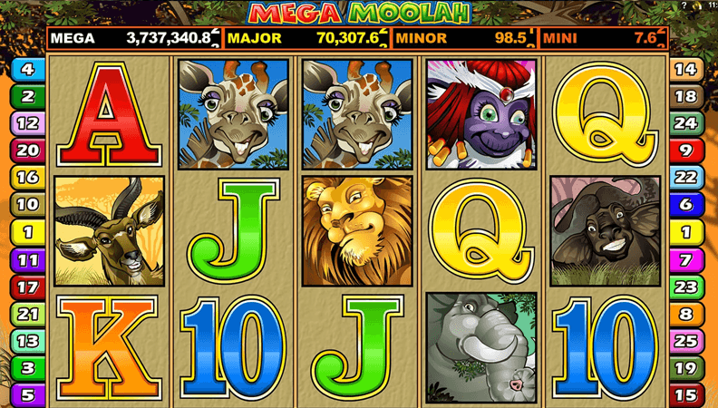 mega moolah slot games