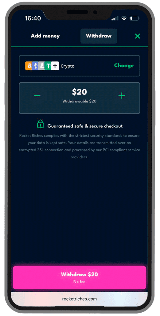 withdrawal process