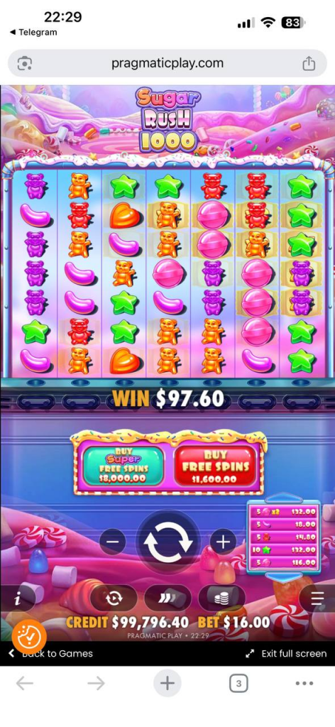 Sugar Rush 1000 Slot